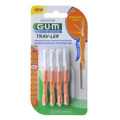 Gum Brushes 1412 Trav-ler 4 Travel Brushes 0.9 Mm