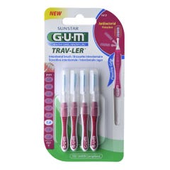 Gum Trav-ler Interdental Brushes 1612 Trav-ler 1.4 Mm X4 x4