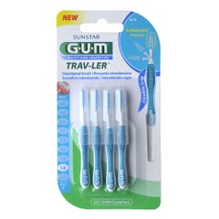 Gum Trav-ler Inter Dental Brushes 1614 Trav-ler 1.6mm X4 x4