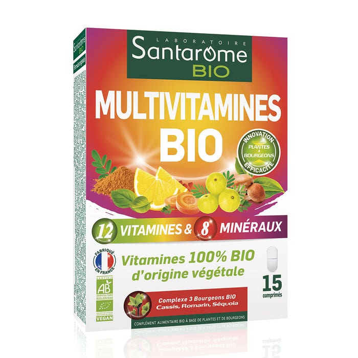 Santarome Organic Multivitamins 15 tablets