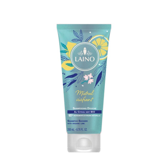 Laino Mistral Invigorating Shower Shampoo with Organic Lime 200ml