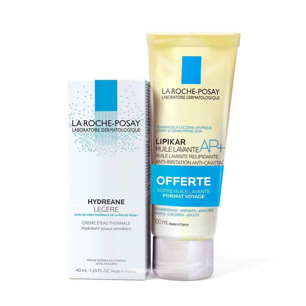 La Roche-Posay Hydreane Light Cream + Lipikar Free Shower Gel 40ml