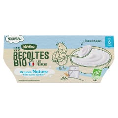 Blédina Les Recoltes Bioes natural stirred yoghurt From 6 months 4x100g