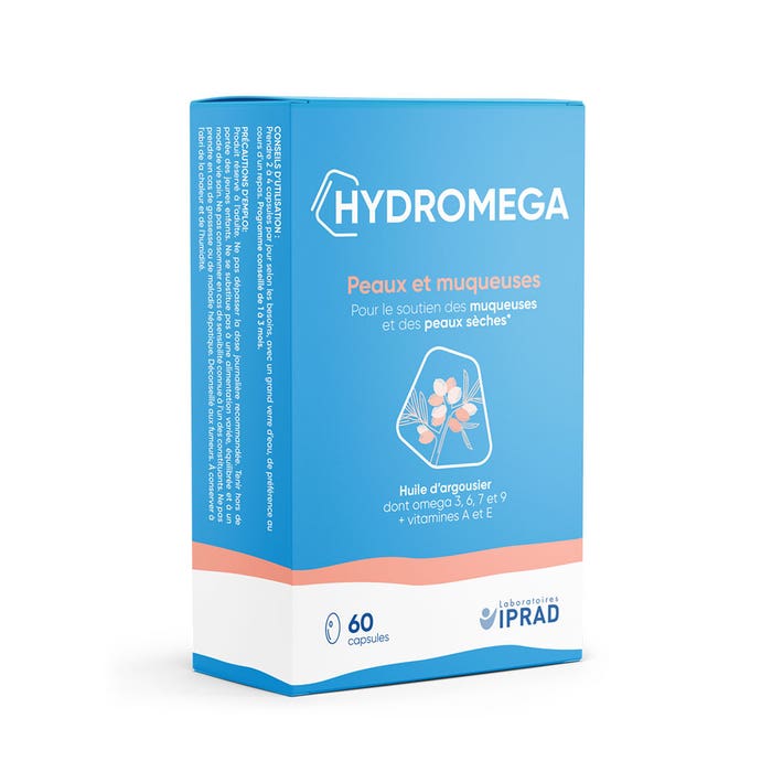Iprad Hydromega 60 Capsules Cellular Hydration Skin and Mucous Membranes 60 Capsules