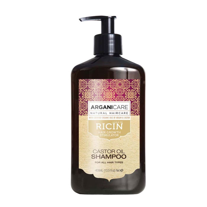 Ultra-nourishing and hydrating shampoo 400ml Ricin Arganicare