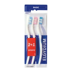 Elgydium Basic Toothbrush Trio