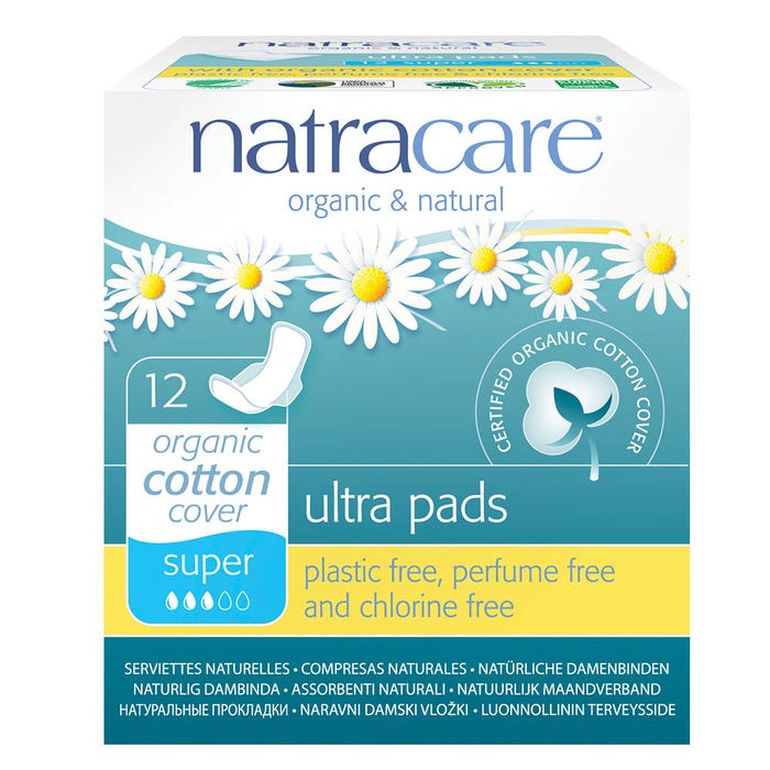 Ultra Super Natural Napkins Box Of 12 Natracare