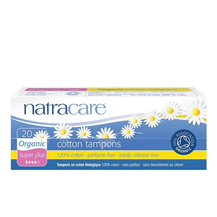 Bioes Super+ Applicator-Free Tampons Box Of 20 Natracare