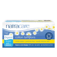 Natracare Bioes Tampons With Super Applicator + Box Of 16
