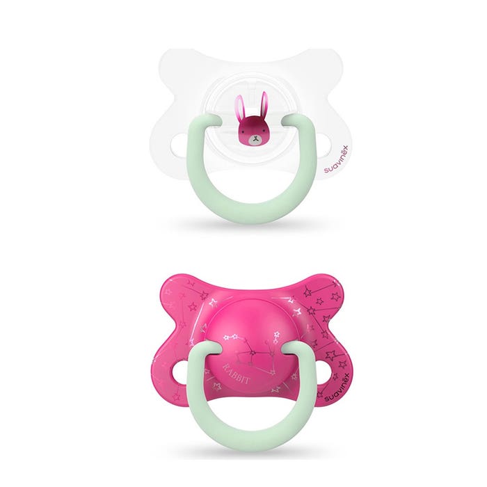 Night & Day Anatomical Reversible Pacifier x2 From 2 to 4 months Suavinex