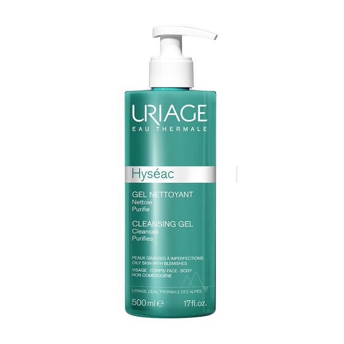 Uriage Hyseac Cleansing Gel Combination To Oily Skins 500ml Hyseac Peaux Mixtes A Grasses Uriage