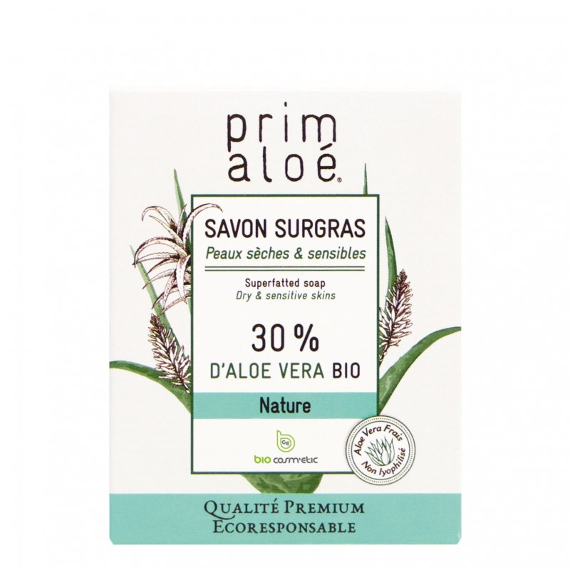 Prim Aloe Superfatted Soap 30% Aloe Vera Fresh &amp; Bio Primaloe 100g