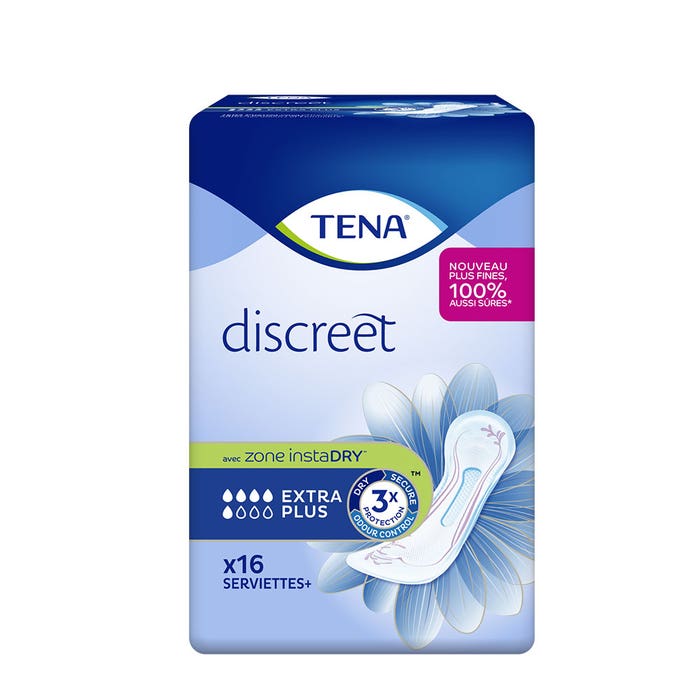 Tena Discreet Protection for women's bladder weakness Extra Plus x16