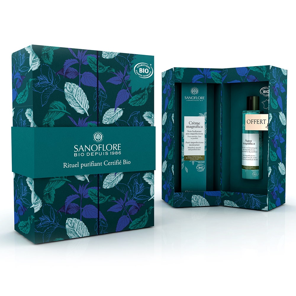 Sanoflore Magnifica Purifying Ritual Giftbox Bio offerte 40ml + Aqua magnifica 50ml