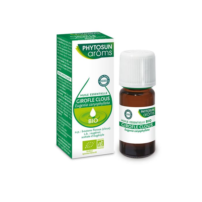 Organic Clove Essential Oil 10ml Phytosun Aroms