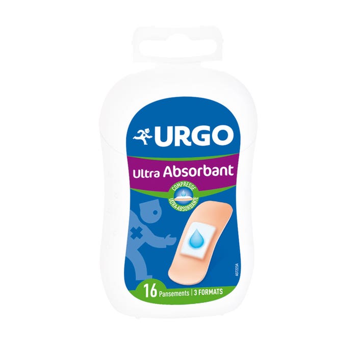 Ultra Absorbent Plasters x16 Urgo
