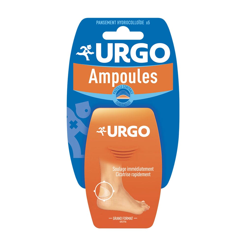 Urgo Blisters Treatment/ Thickened Big Size X 5 7.2x4.3cm - Easypara