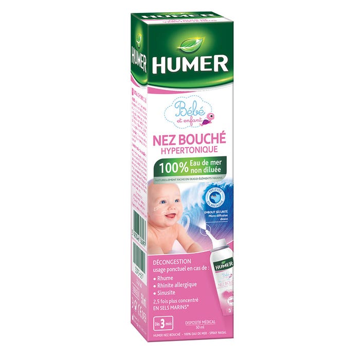 Humer Ent Humer Hypertonic Nose And Mouth Solution For Infants And Children 50ml ...