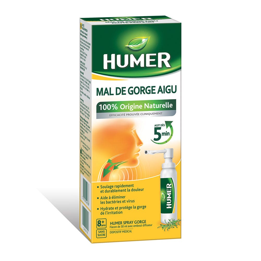 Humer Sugar Free Sore Throat Spray 30ml - Easypara