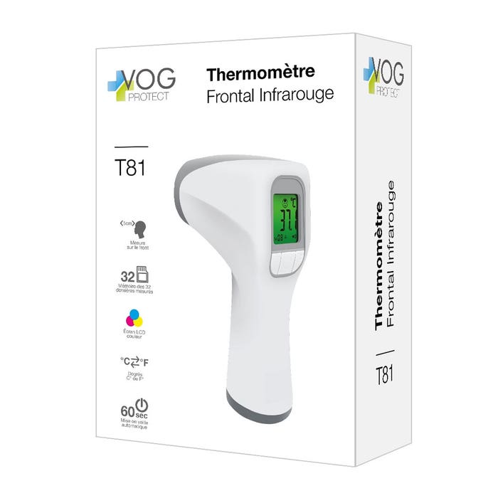 Vog Protect Thermomètre Frontal Infrarouge T81