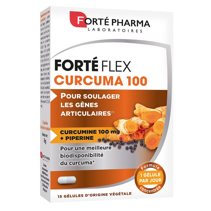 Forté Pharma Forté Flex Forte Pharma Curcuma 100 15 Capsules 15 Gélules