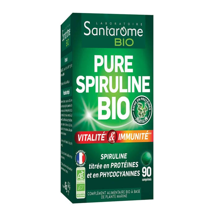 Santarome Organic Pure Spirulina x 90 Capsules