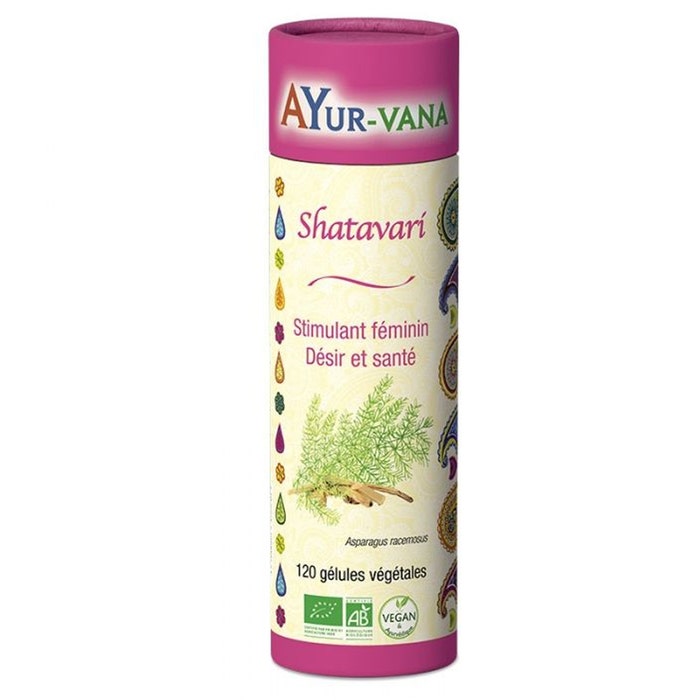 Ayur-Vana Shatavari Organic feminine stimulant 120 capsules