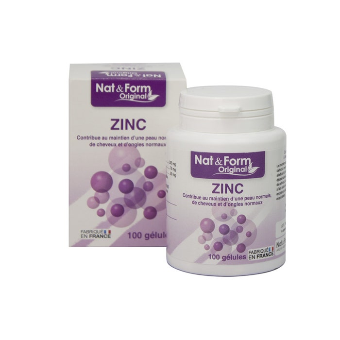Nat&Form Zinc 100 capsules