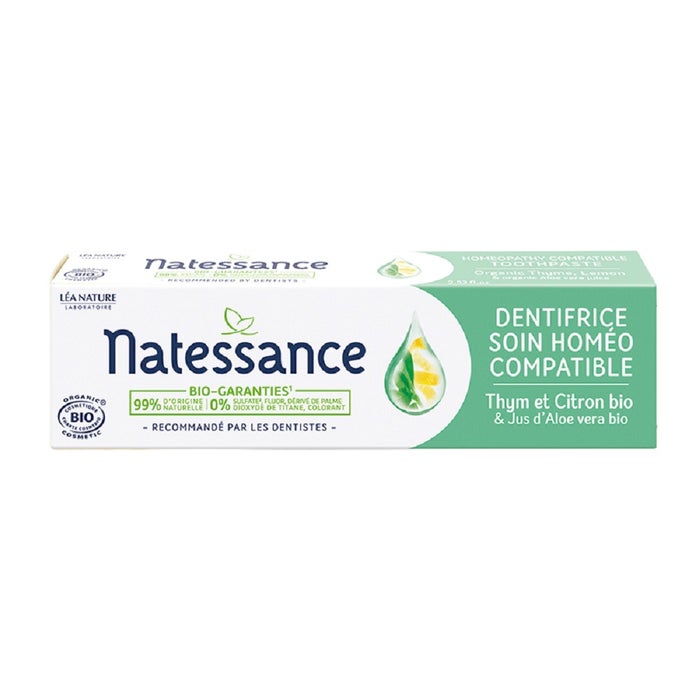 Homeo-compatible Care Toothpaste 75ml Natessance