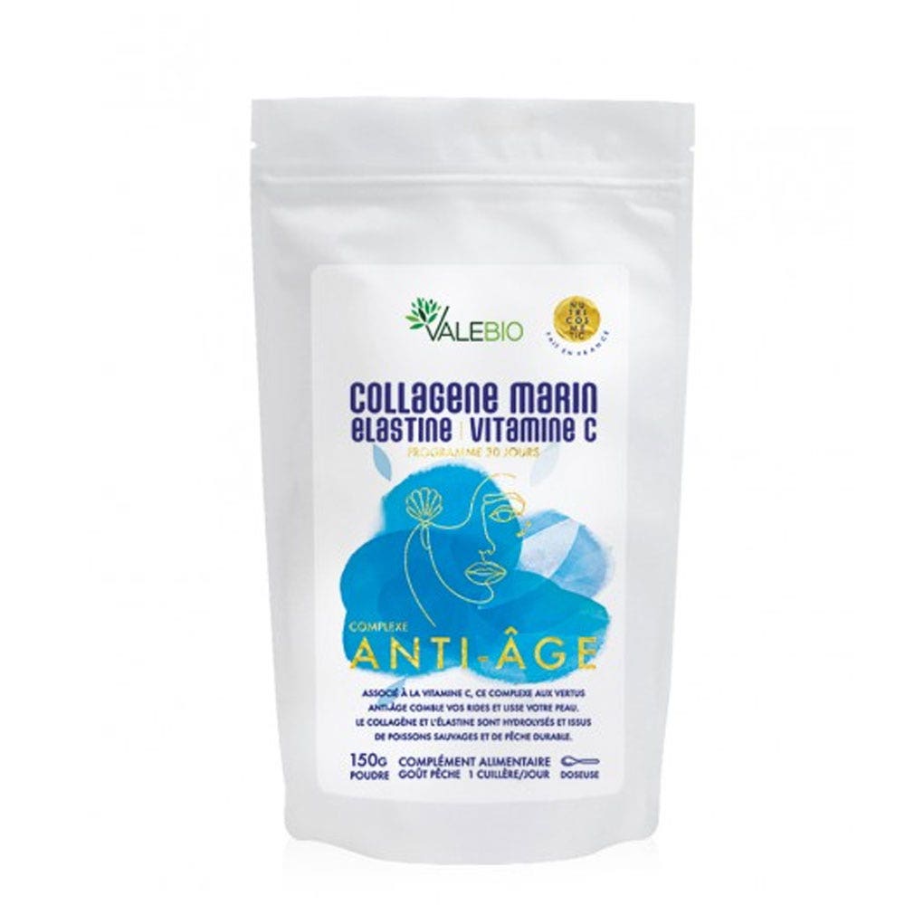 Valebio Marine Collagen with Elastin and Vitamin C anti-ageing complex 150 g