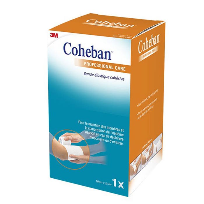 Coheban Contention Strap White 3.5x10 Cm 10cmx3,5m Coheban white 3M