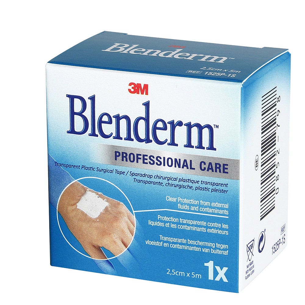 3M Blenderm Plastic Surgical Plasters Transparent 2,5cmx5m