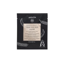 Apivita Express Beauty Detox &amp; Purifying Black Fabric Face Masks with Carob 20ml