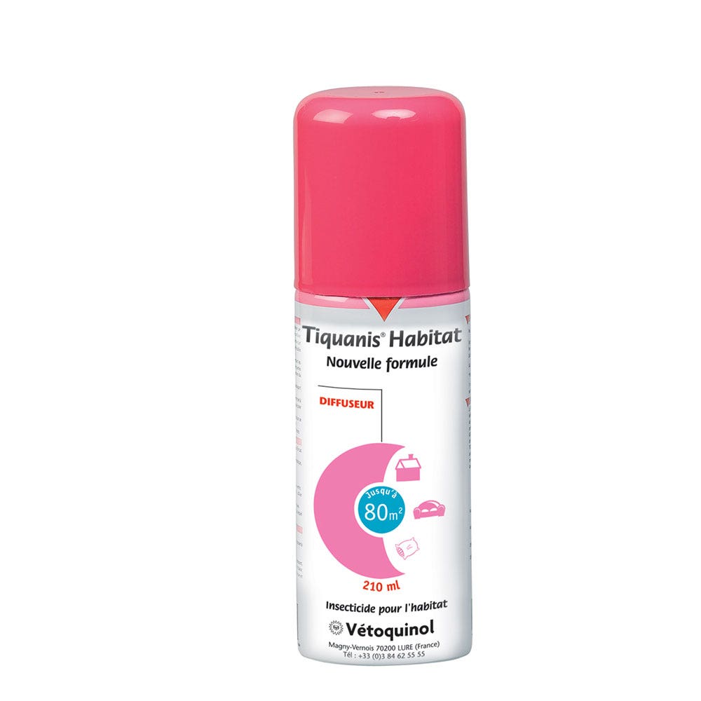 Vetoquinol Tiquanis Habitat insecticide Diffuser 210ml - Easypara