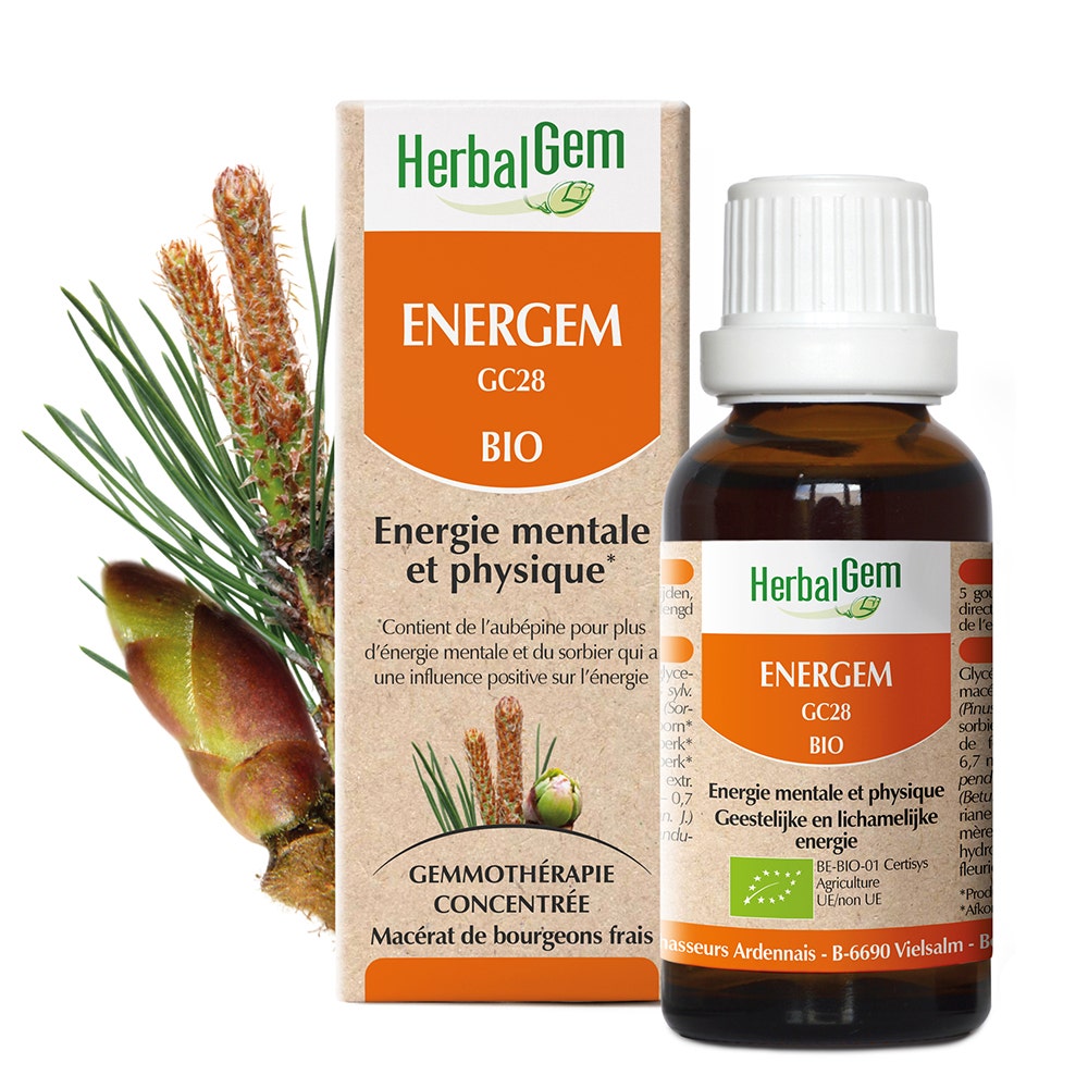 Herbalgem Gemmotherapy complexes Energem Bio Physical And Mental Energy Drops 30ml