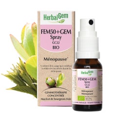Herbalgem Complexes De Gemmotherapie Fem50+ Gem Gc22 Organic Spray Menopause 15ml