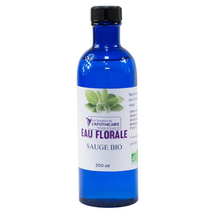 Organic Sage Floral Water 200ml Le Comptoir de l'Apothicaire