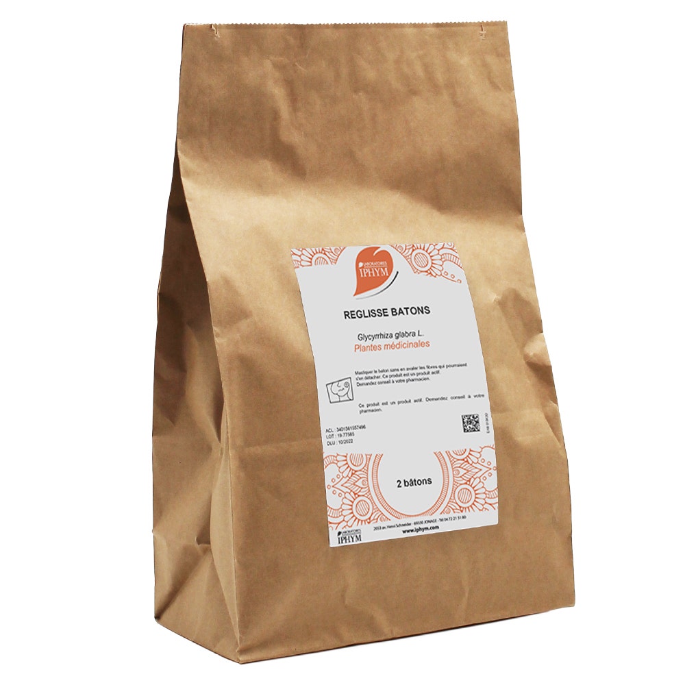 Laboratoires IPHYM IPHYM Sante Reglisse Batons Sachets Of 2 10g