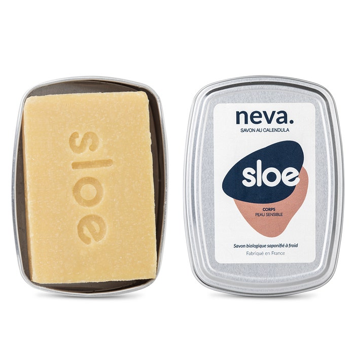 Neva cold process soap with Calendula 100g Sensitive Skin Sloe