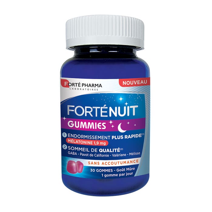 Forté Pharma Forté Nuit Sleep 8H Melatonin and Plants 30 chewing gums