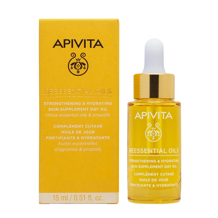 Fortifying & Hydrating Day Oil 15ml Beessential Oils Apivita