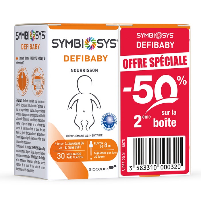 Symbiosys Microbiote DEFIBABY Newborn to Age 3+ 2x8ml