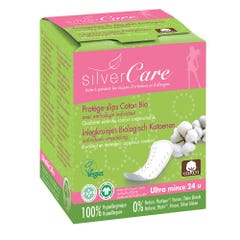 Silver Care Slip protector in organic cotton, individually wrapped x24