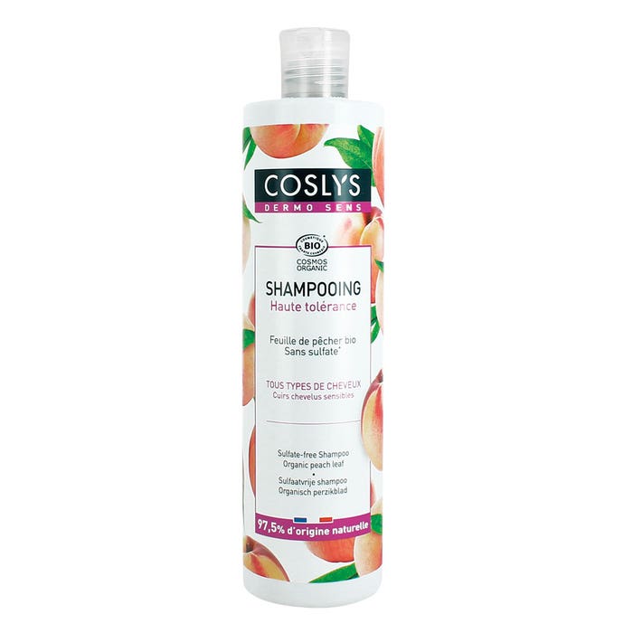 High Tolerance Dermo Sens Organic Shampoo 480ml all hair types Coslys
