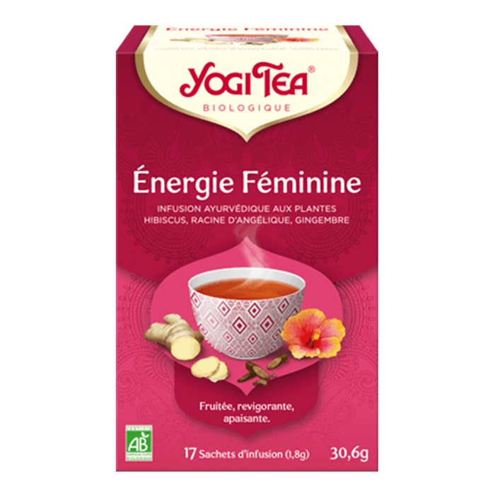 Energy Feminine Organic Ayurvedic Herbal Teas 17 Sachets Yogi Tea
