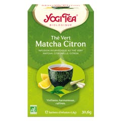 Yogi Tea Organic Matcha Lemon Green Tea 17 Sachets