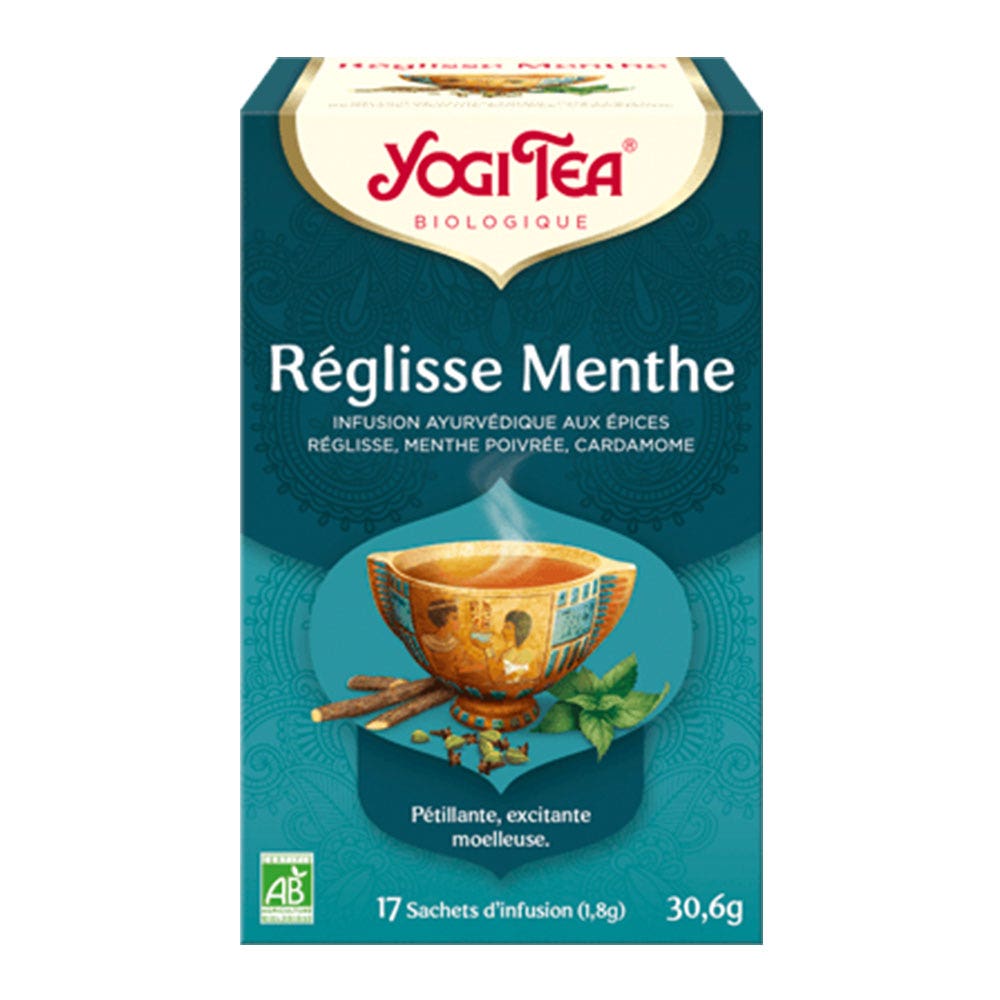 Yogi Tea Ayurvedic Herbal Teas Licorice Mint Bioes 17 Sachets Easypara