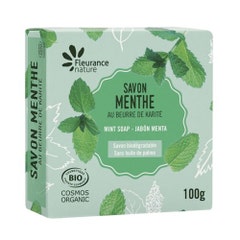 Fleurance Nature Mint Soaps with Organic Shea Butter 100g