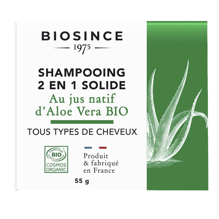 2in1 Solide Shampoo 55g Aloe Vera Bio Since 1975