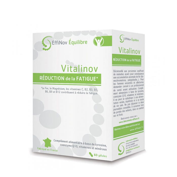 Vitalinov 60 capsules Reduced fatigue Effinov Nutrition